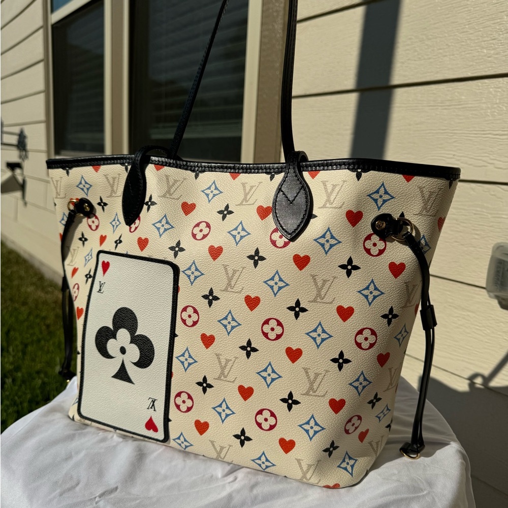 Louis Vuitton Game On Neverfull MM in White